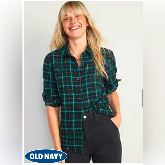 Plaid Flannel Classic Shirt for Women | Old Navy - Picture 1 of 2